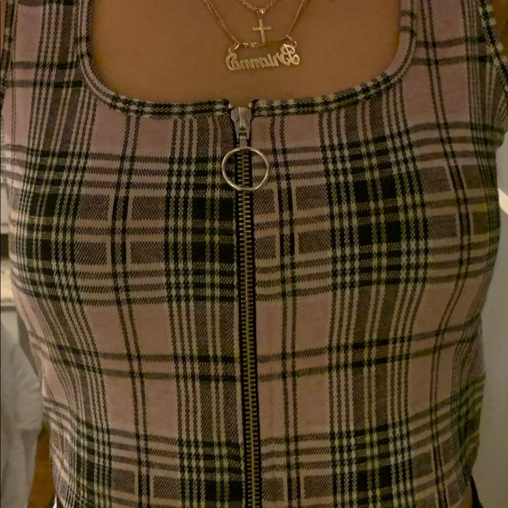 Hollister Crop Top w/ Zipper Detail